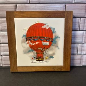 Vintage hot air balloon hanging